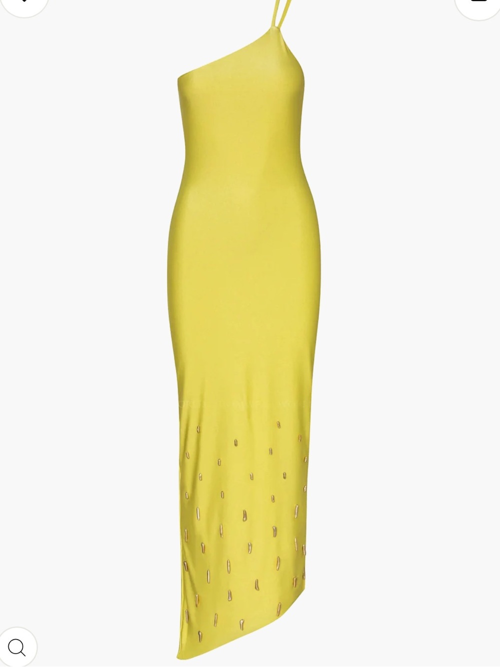 Baobab Collection One-Shoulder Yellow Maxi Dress - Picture 2 of 2